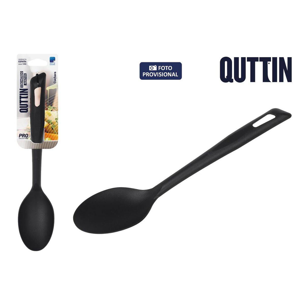 Cuchara Quttin Quttin 33 x 7 x 5 cm Negro (18 Unidades)
