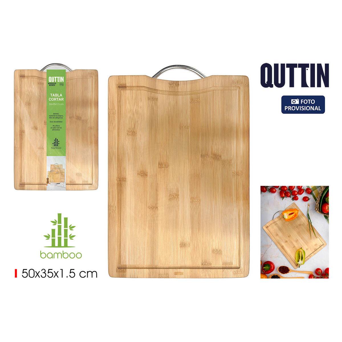 Tabla de cortar Quttin 50 x 35 x 1,5 cm (6 Unidades)