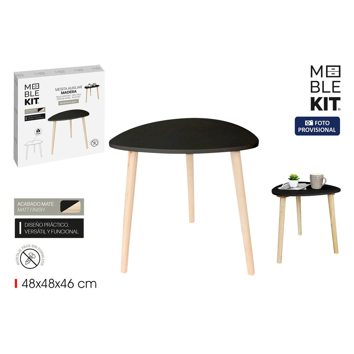 Mesa auxiliar MobleKit 48 x 48 x 46 cm (6 Unidades)