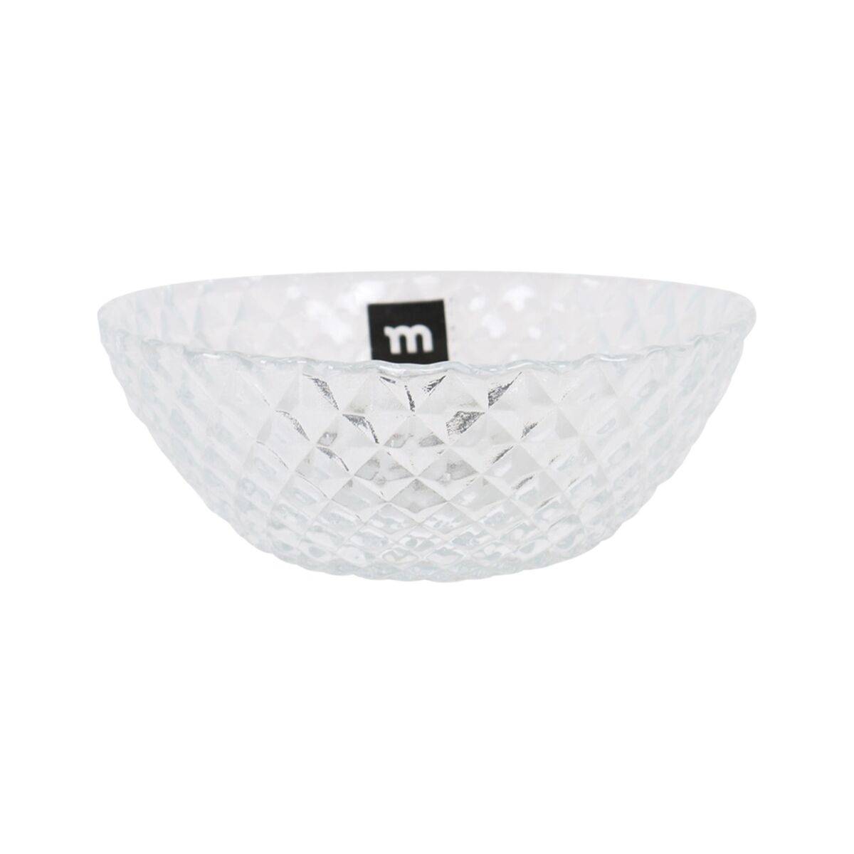 Ensaladera La Mediterránea Diamond Transparente Vidrio Ø 22 cm (6 Unidades)