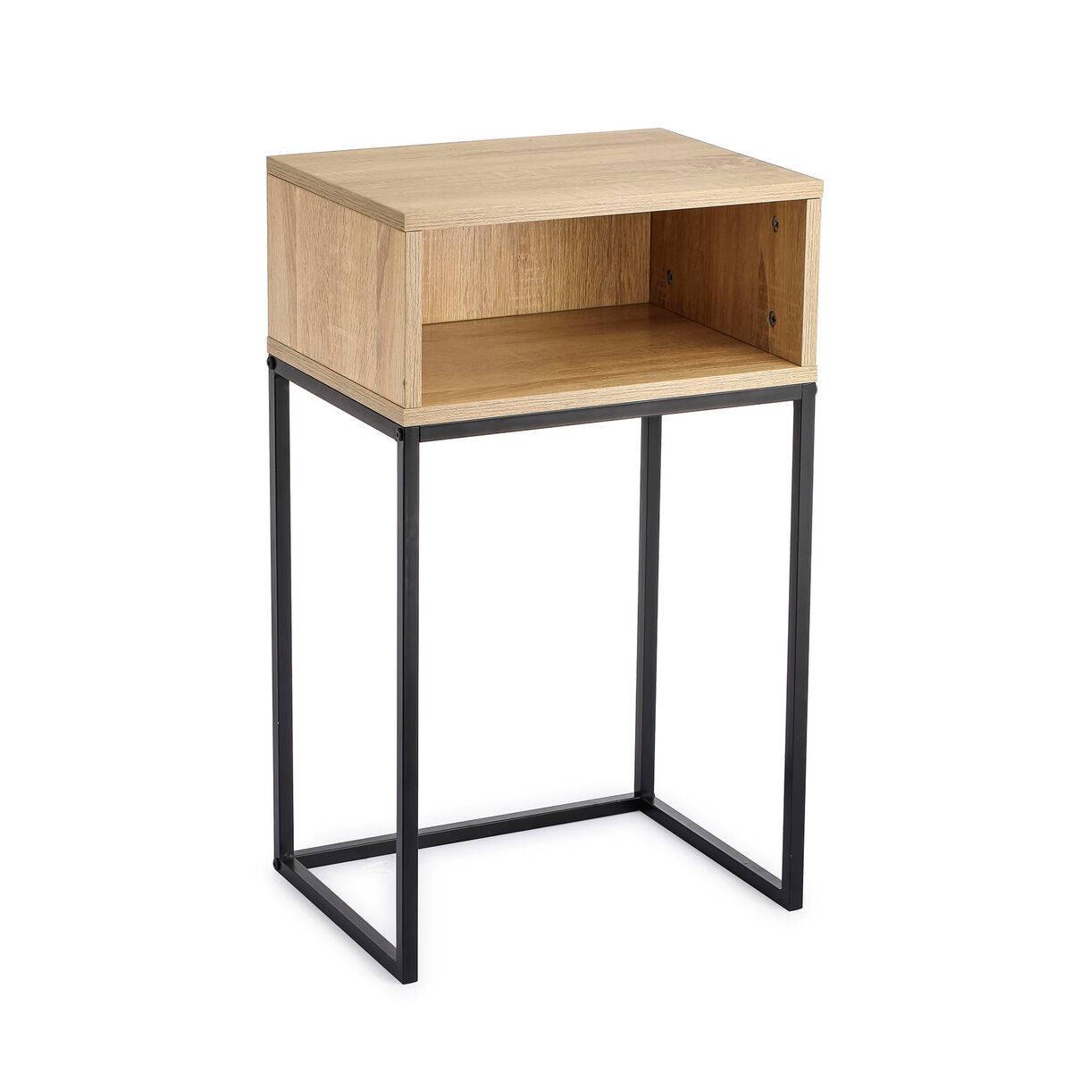 Mesa auxiliar MobleKit Marrón Negro 40 x 30 x 68 cm (3 Unidades)