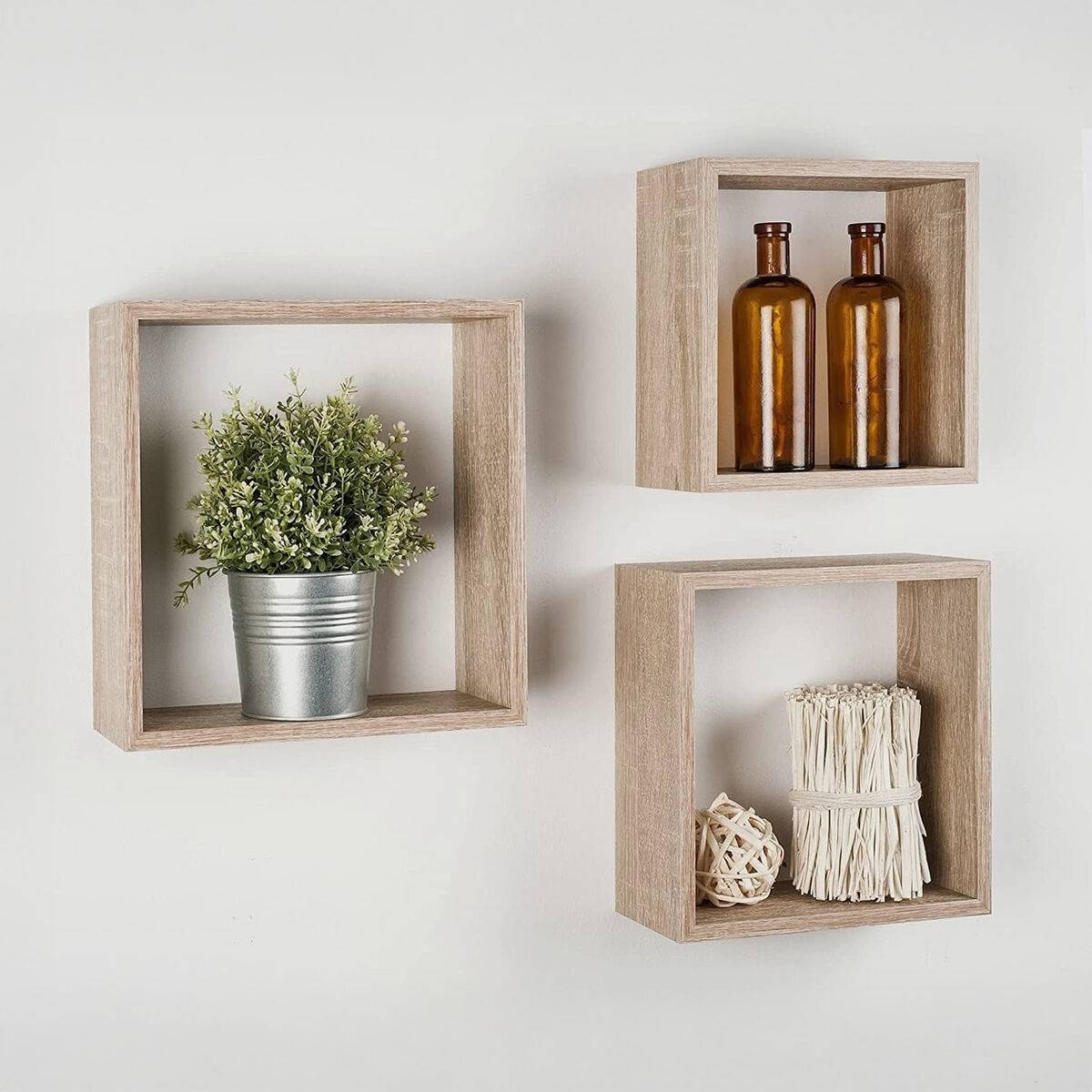 Estantes MobleKit Roble 3 Piezas (4 Unidades)
