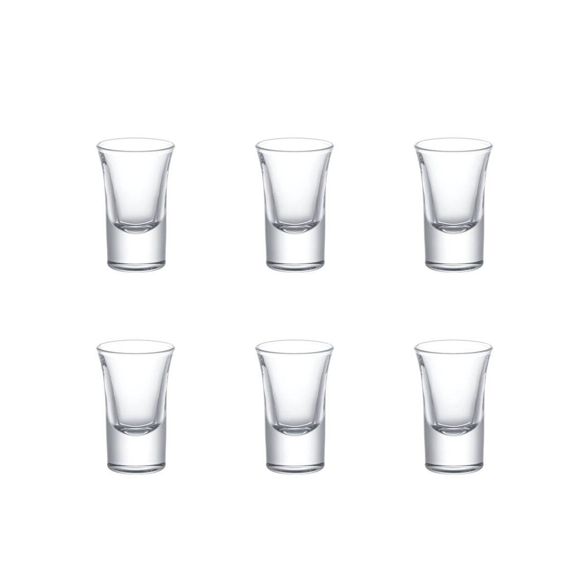 Set de Vasos de Chupito La Mediterránea Diva Transparente Vidrio 30 ml 6 Piezas (12 Unidades)