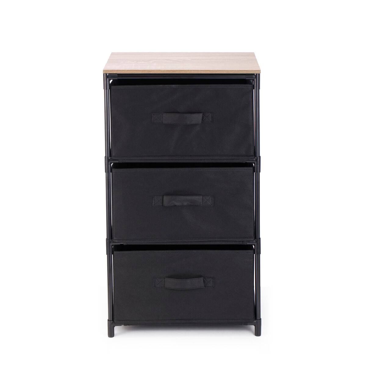 Cajonera Confortime Marrón Negro 40 x 30 x 69 cm (6 Unidades)
