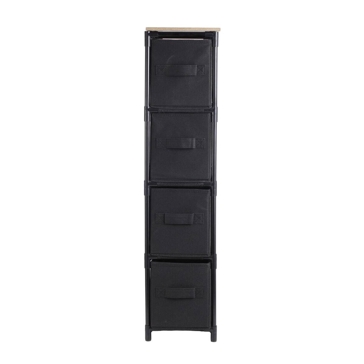 Cajonera Confortime Marrón Negro 47 x 20 x 90 cm (4 Unidades)
