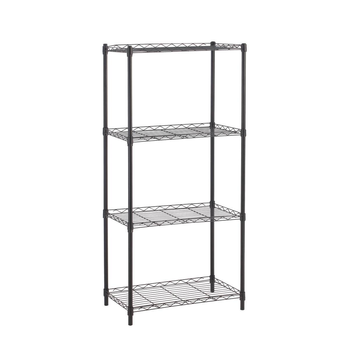 Estantería MobleKit Negro Metal 56 x 35 x 120 cm (2 Unidades)