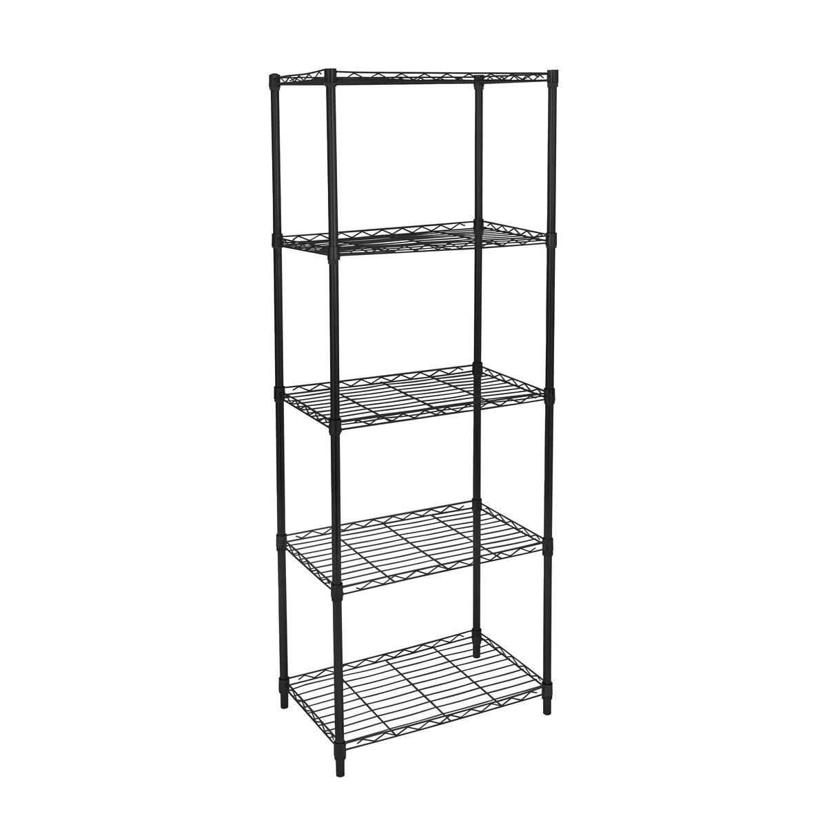 Estantería MobleKit Negro Metal 56 x 35 x 158 cm (2 Unidades)