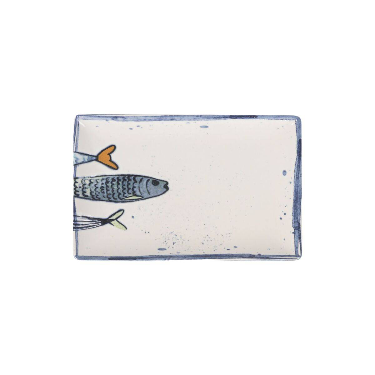 Bandeja de Aperitivos La Mediterránea Peixe 2.0 Multicolor Rectangular 20 x 13 x 2 cm Cerámica (24 Unidades)
