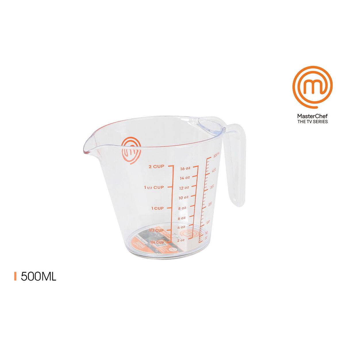 Jarra Medidora MasterChef Plástico 500 ml Transparente (12 Unidades)