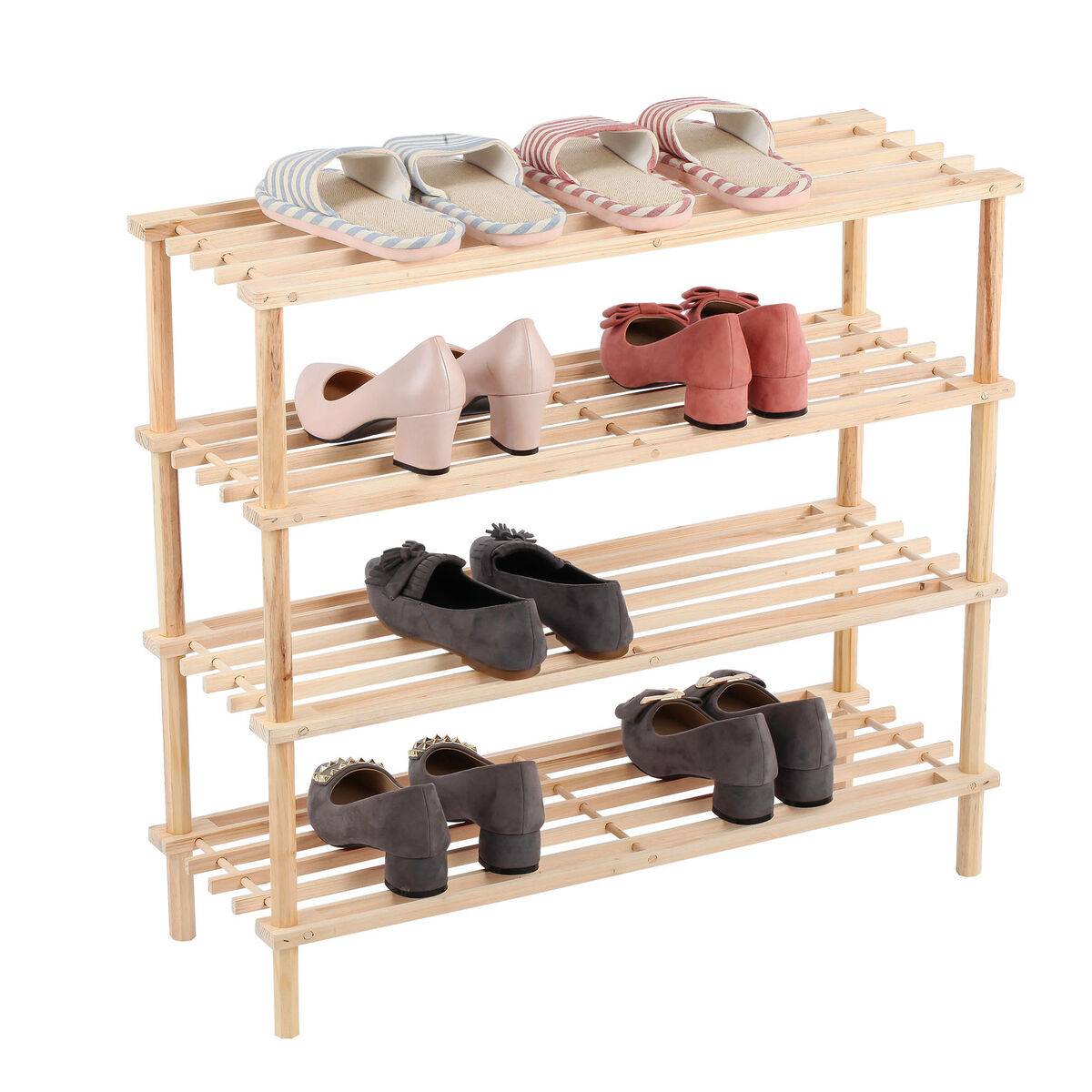 Zapatero Confortime Natural Madera 74 x 26 x 67 cm (6 Unidades)