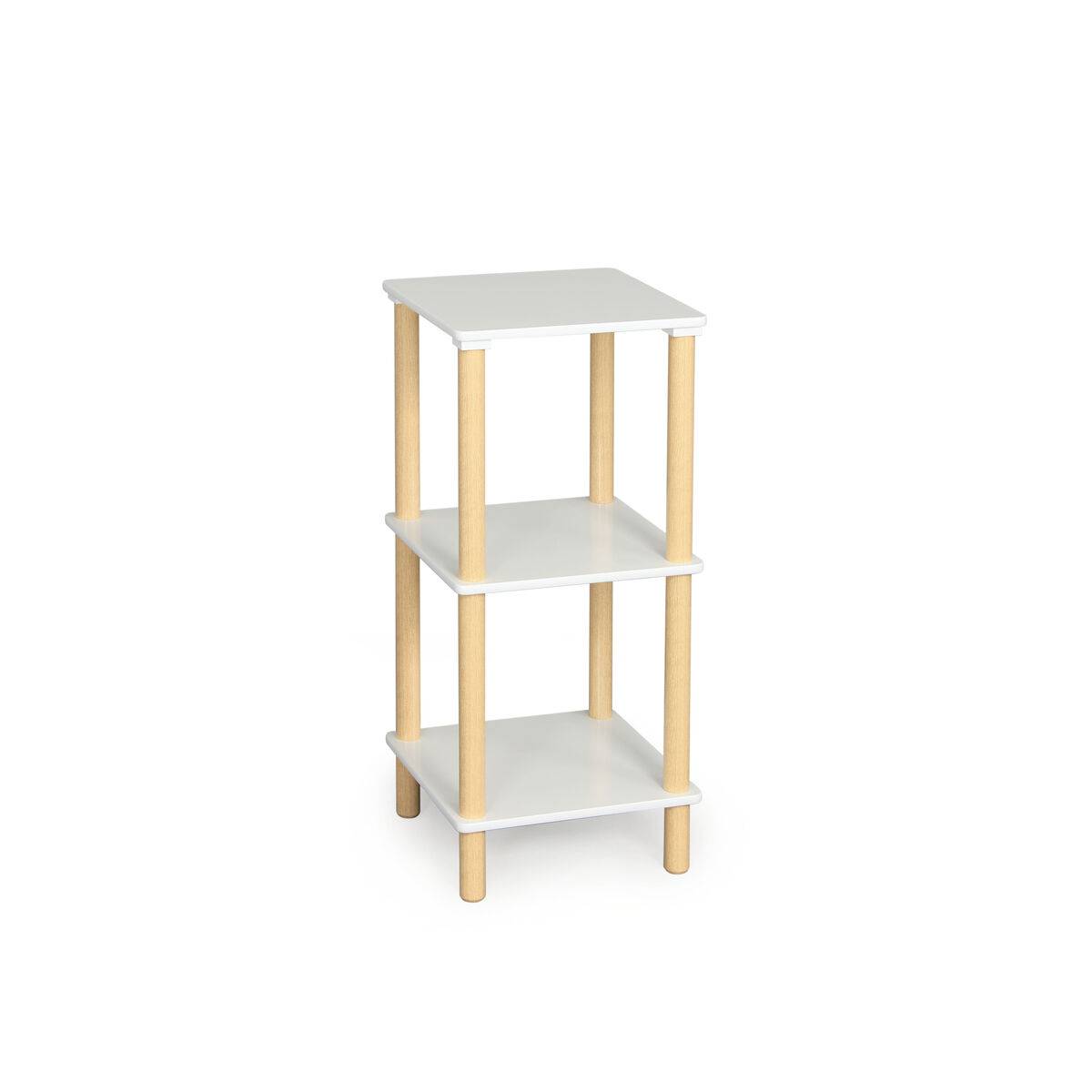 Estantería MobleKit Blanco Marrón Madera 35 x 35 x 75 cm (2 Unidades)