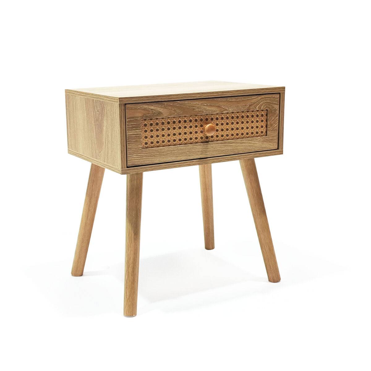 Mesita de Noche MobleKit Marrón 40 x 30 x 45 cm (2 Unidades)