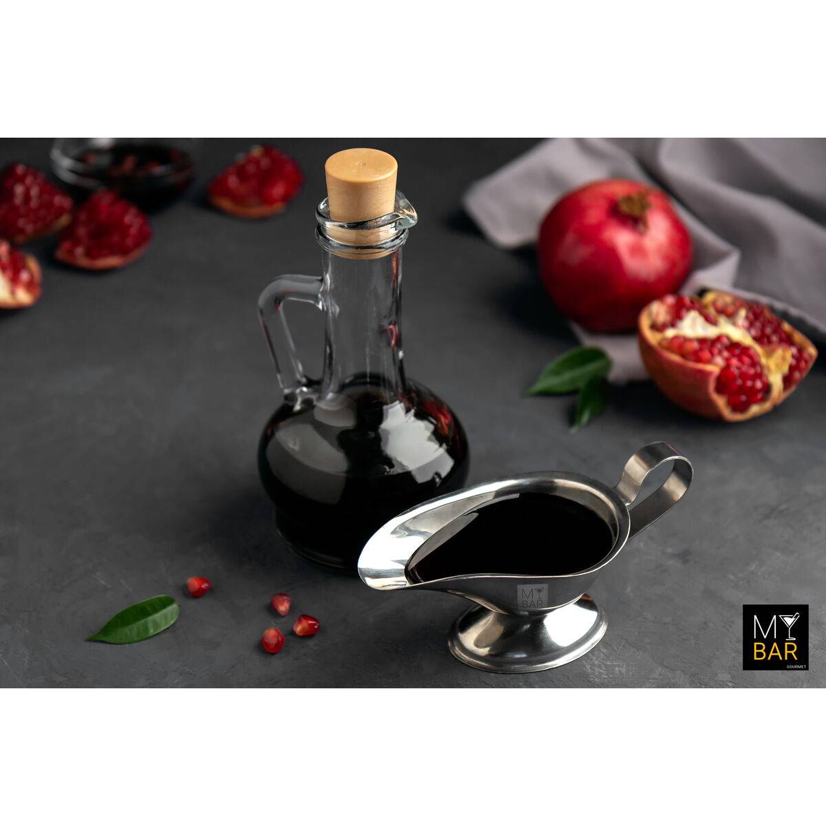Salsera My Bar Acero 150 ml Plateado (12 Unidades)