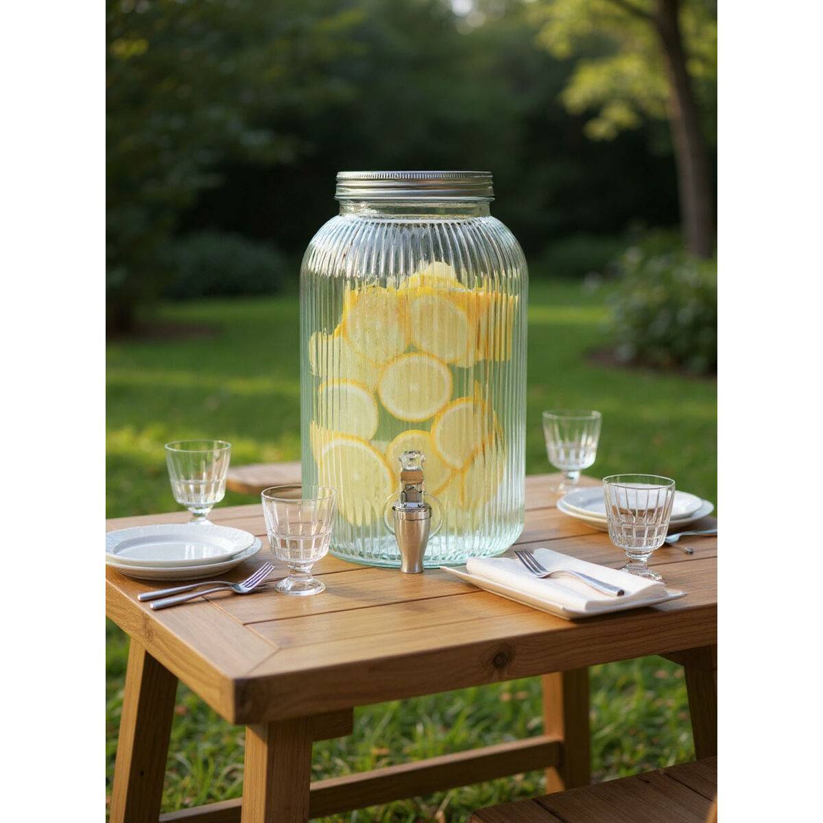 Dispensador de Agua La Mediterránea Lines Vidrio 4 L 15 x 26 cm (6 Unidades)