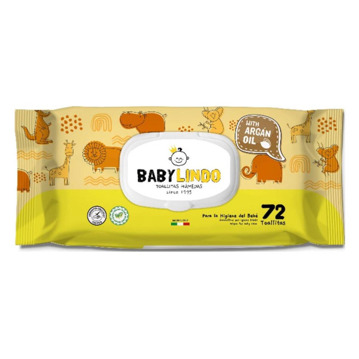 Toallitas Húmedas Baby Lindo Aceite de Argán (12 Unidades)