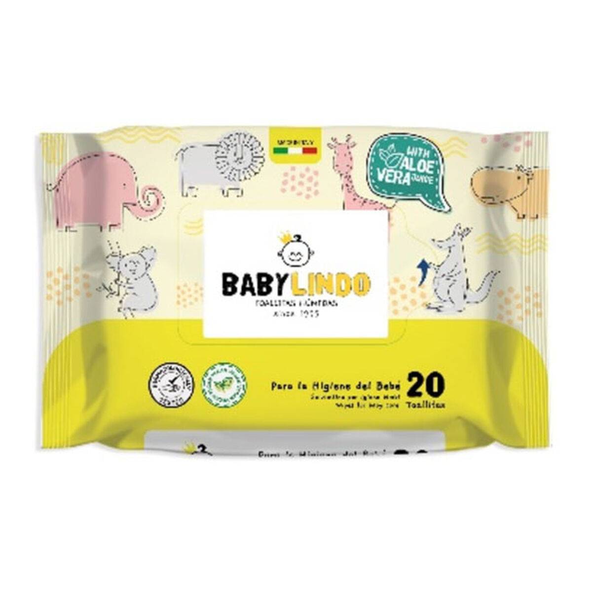 Toallitas Húmedas Baby Lindo Aloe Vera (24 Unidades)