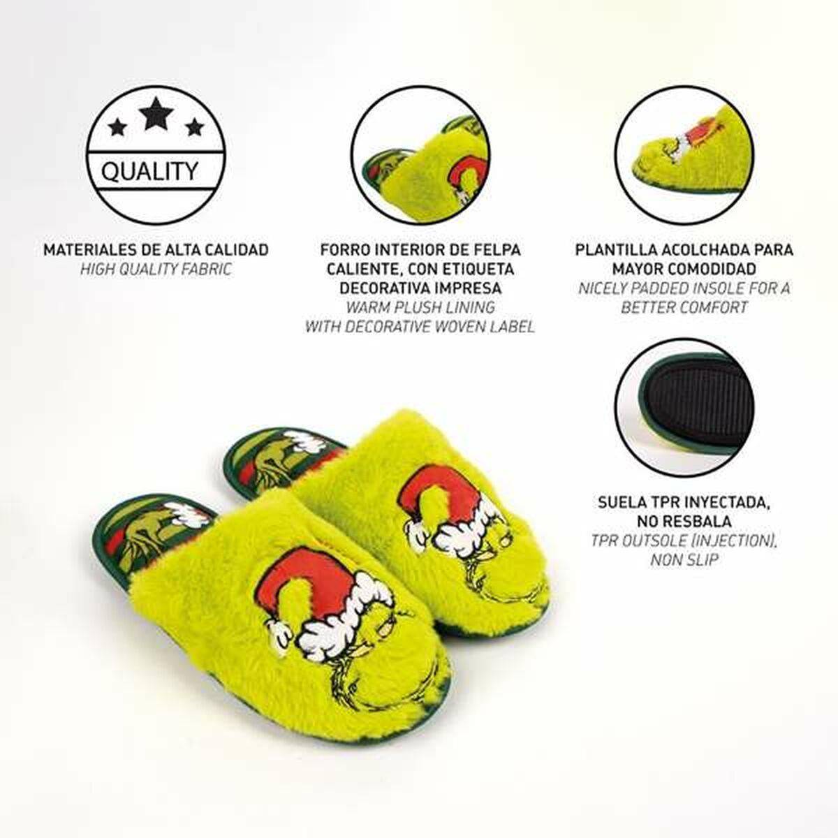 Zapatillas de Estar por Casa The Grinch Verde 40-41