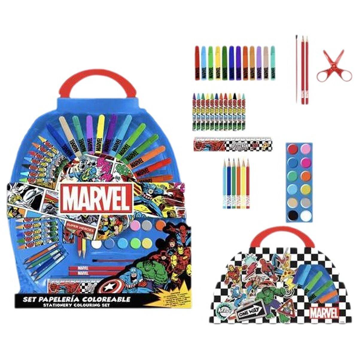 Set de Papelería Marvel Azul