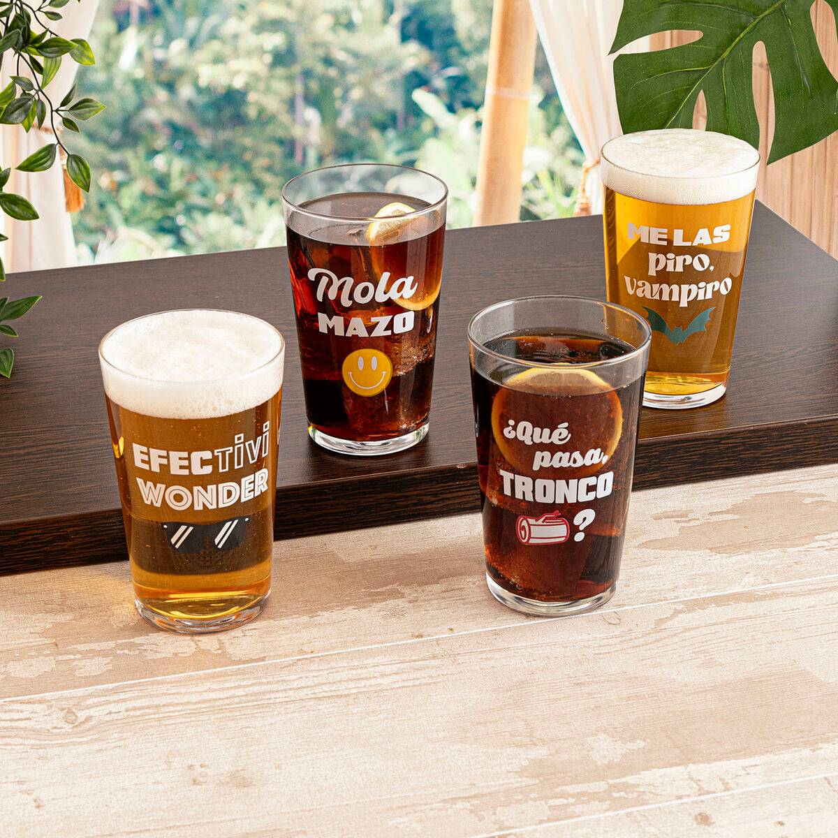 Vaso Luminarc Frases 90 Transparente Vidrio 500 ml (24 Unidades)