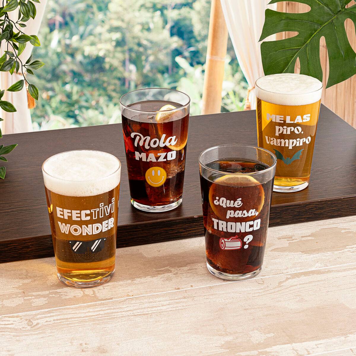 Vaso Luminarc Frases 90 Transparente Vidrio 500 ml (24 Unidades)