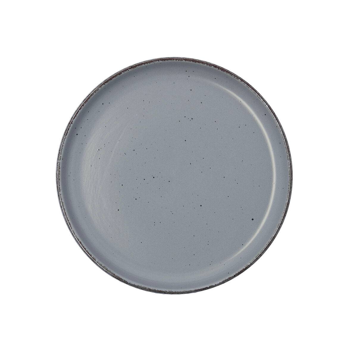 Plato de Postre Quid Duna Gris Cerámica 20 x 2,5 cm (12 Unidades)