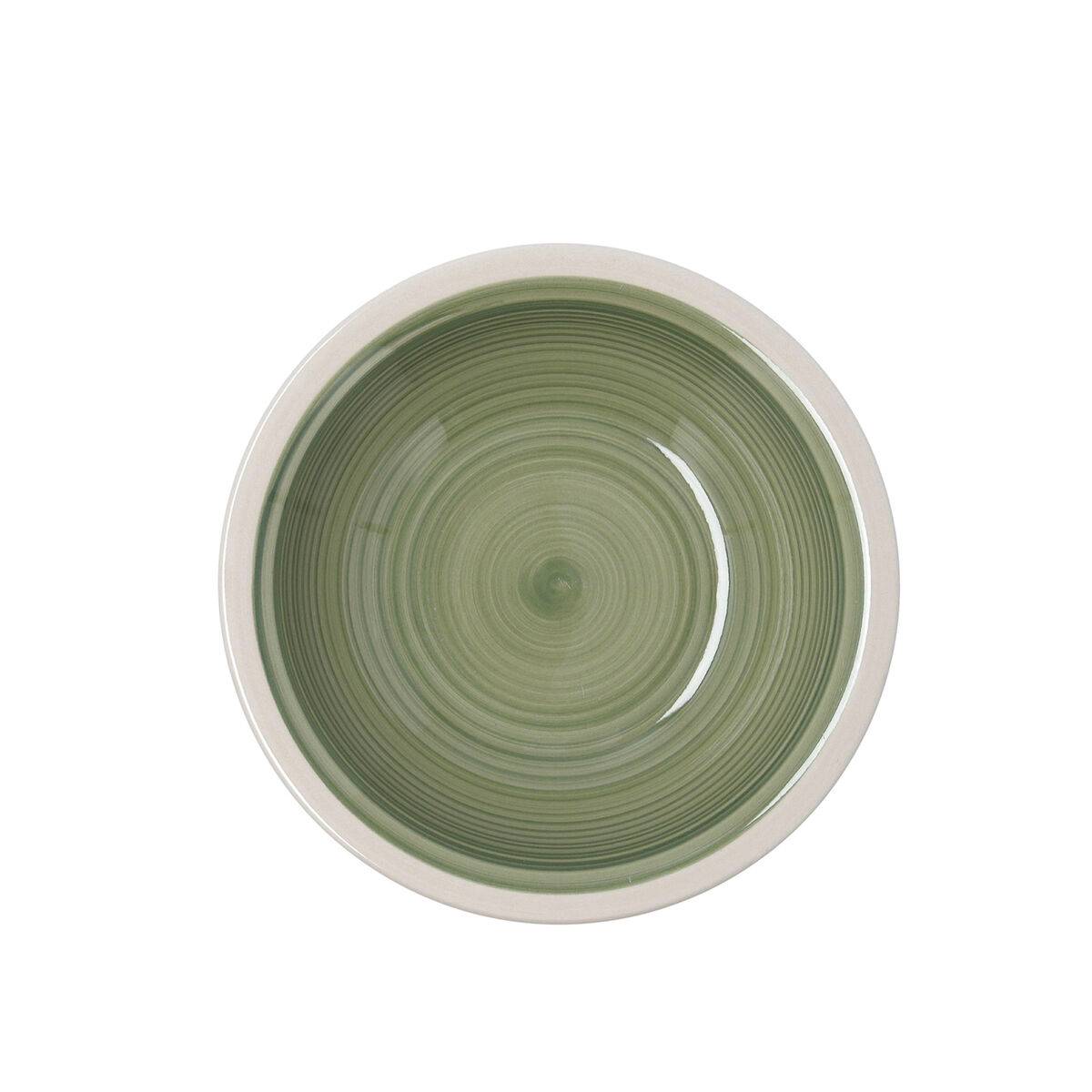 Plato Hondo Quid Calypso Verde Cerámica Ø 21,5 cm (12 Unidades)