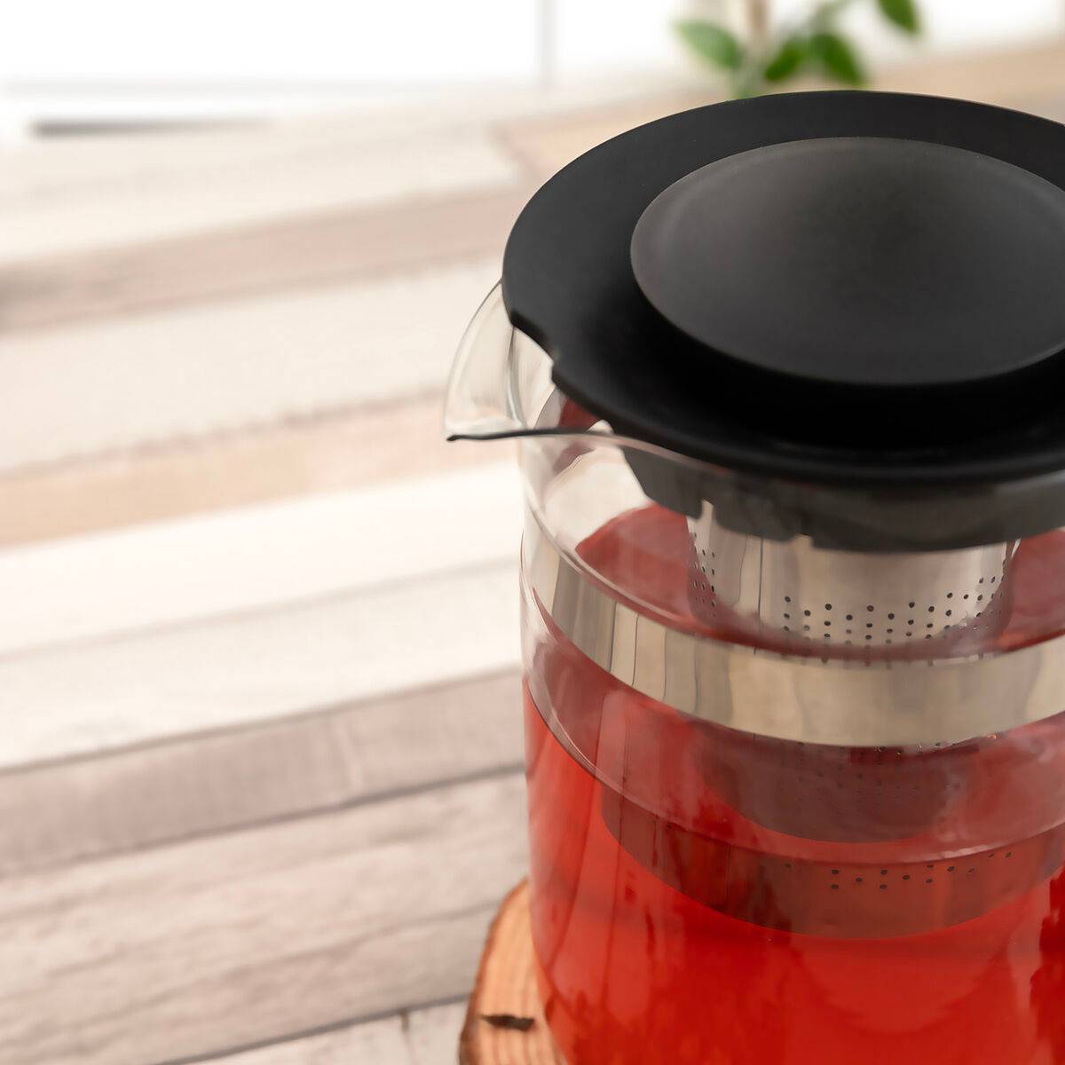 Tetera Quid Tubin Transparente Vidrio 800 ml (12 Unidades)
