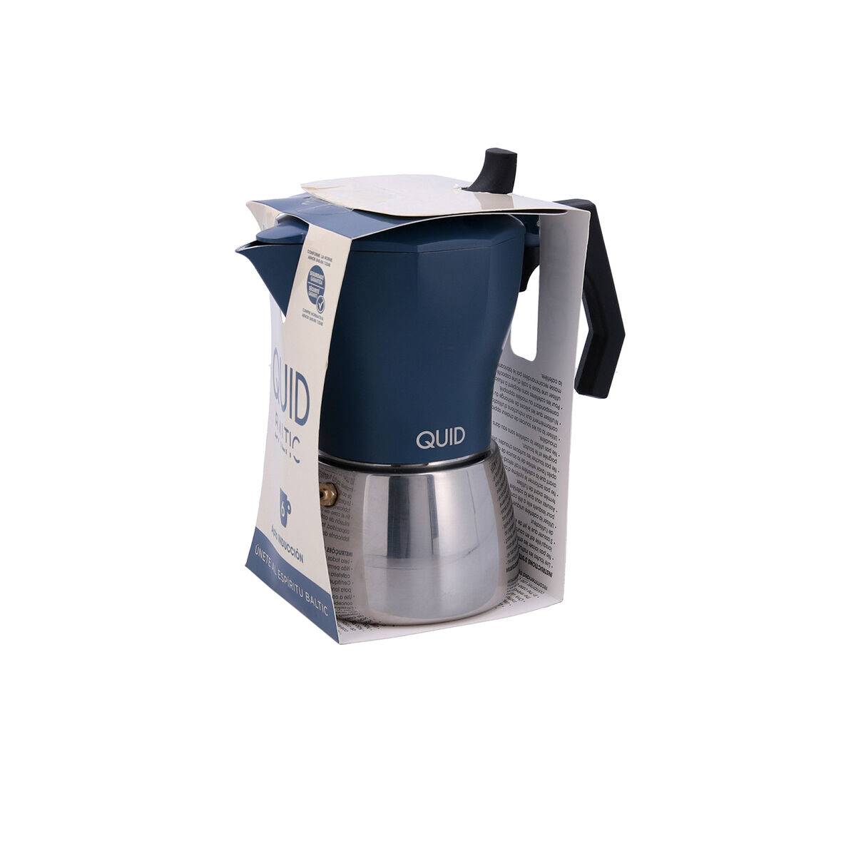 Cafetera Italiana Quid Baltic Blanco Metal 6 Tazas (6 Unidades)