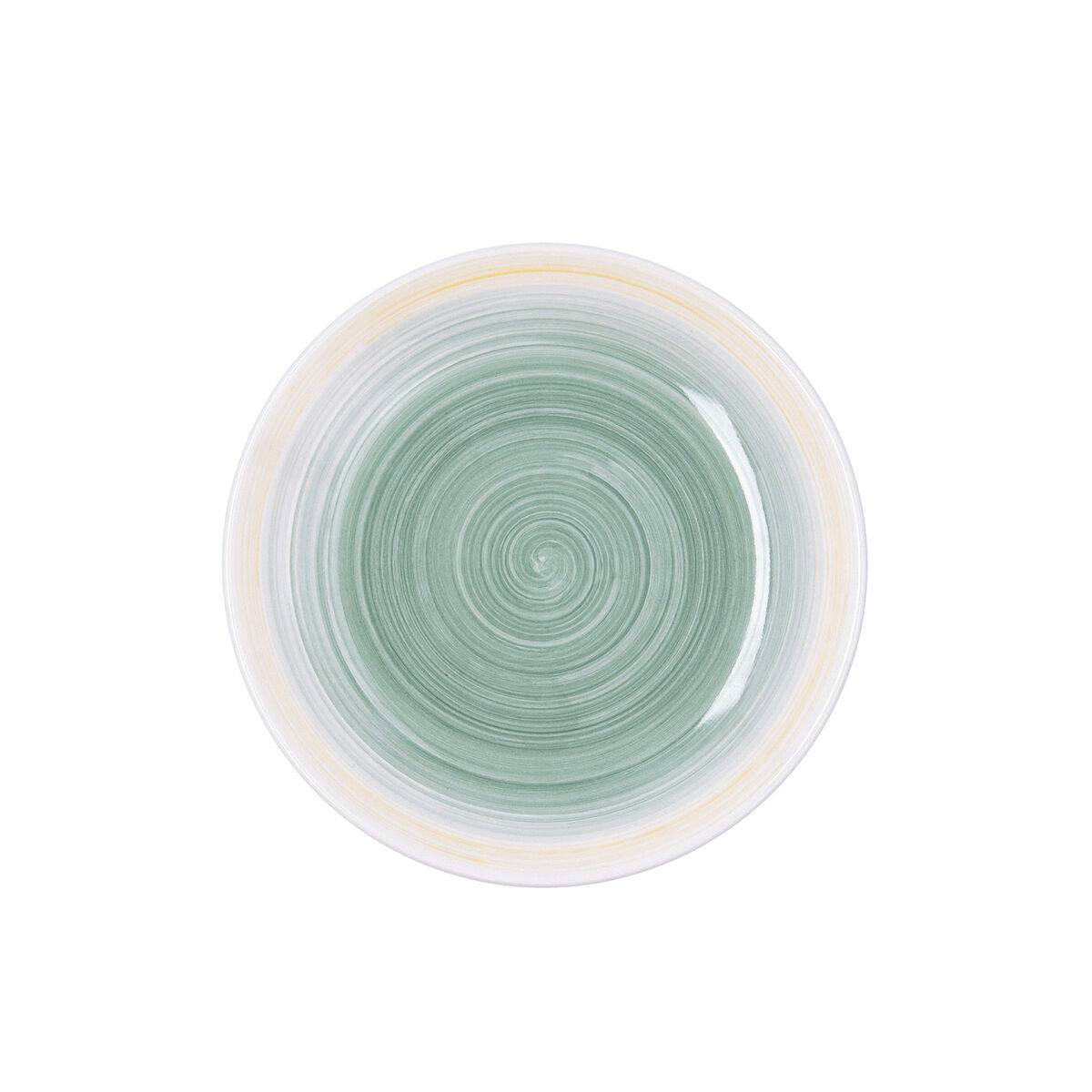 Plato de Postre Quid Velvet Amarillo Cerámica Ø 19 cm (12 Unidades)