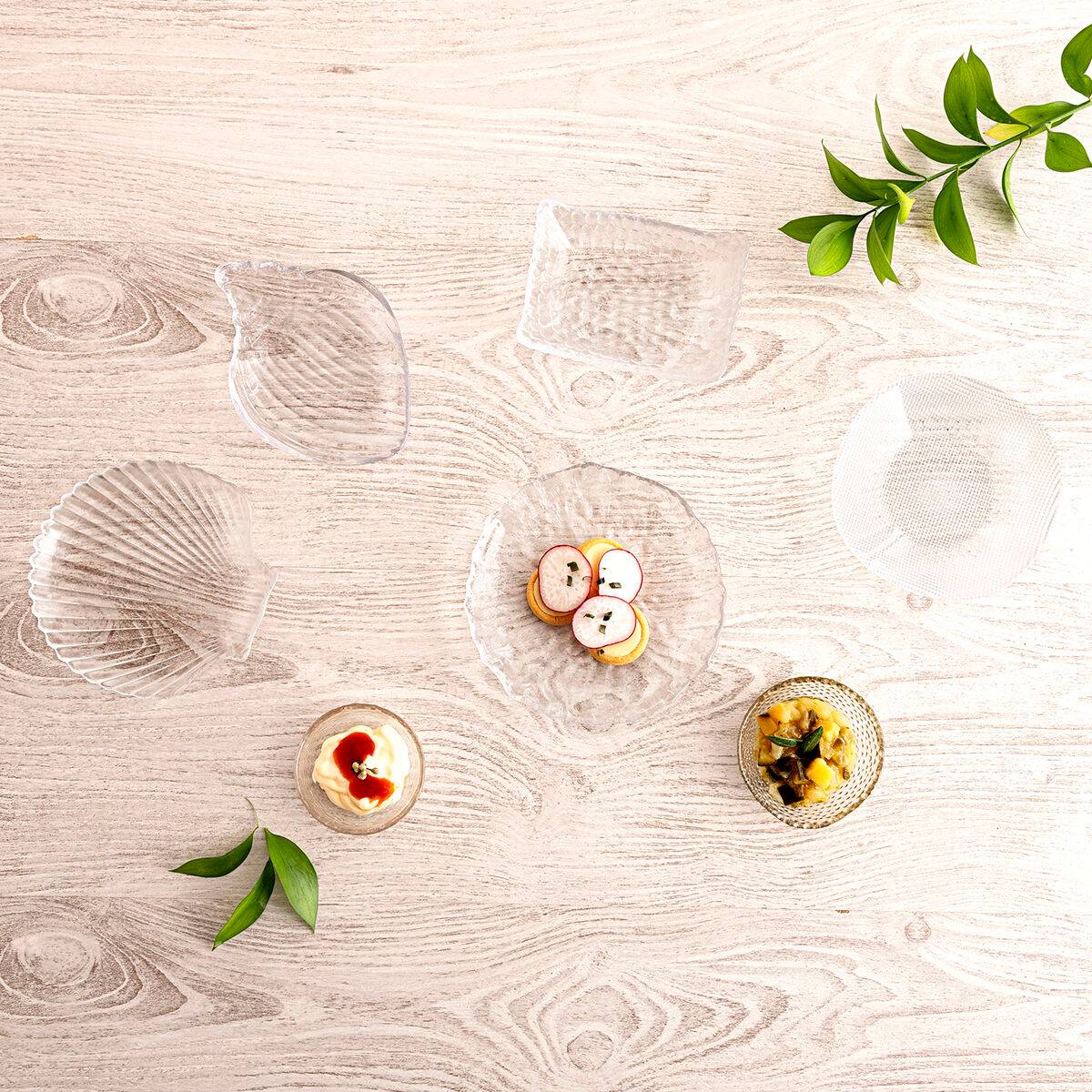Bandeja de Aperitivos Quid Select Vidrio Transparente 12,5 x 9 x 3,5 cm (12 Unidades)