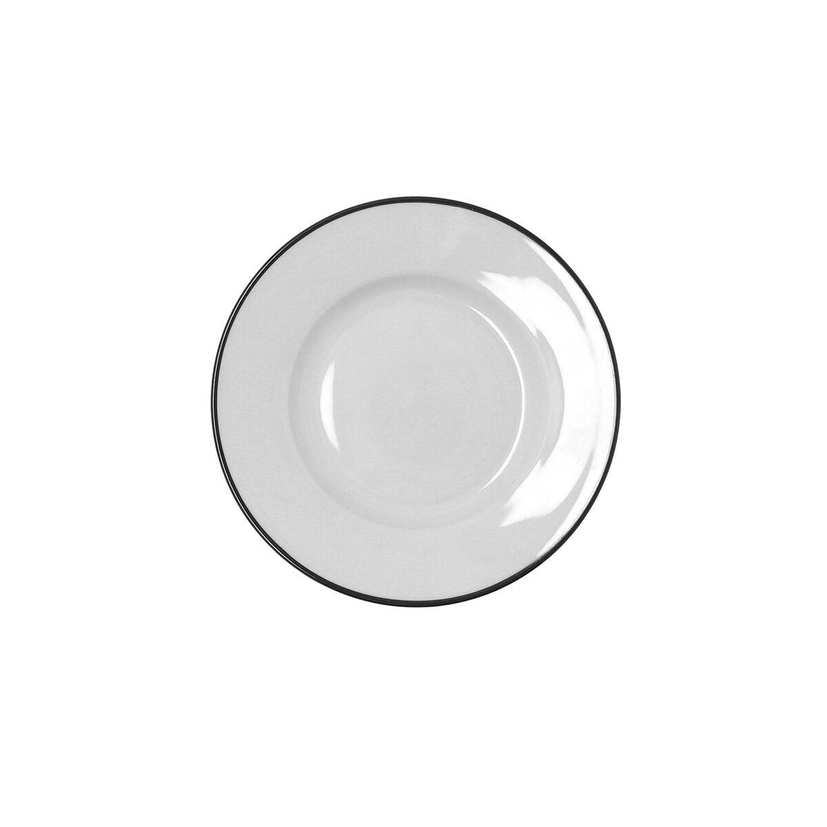 Plato Bidasoa Glacial Filo Blanco Cerámica Ø 16,5 cm Pan (48 Unidades)