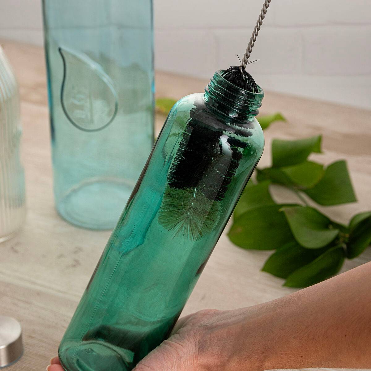 Cepillo limpiador Quid Quidate Verde Nailon Plástico 40 cm Botella (12 Unidades)