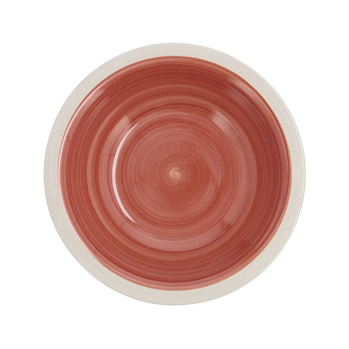Plato Hondo Quid Calypso Terracota Cerámica Ø 21,5 cm (12 Unidades)