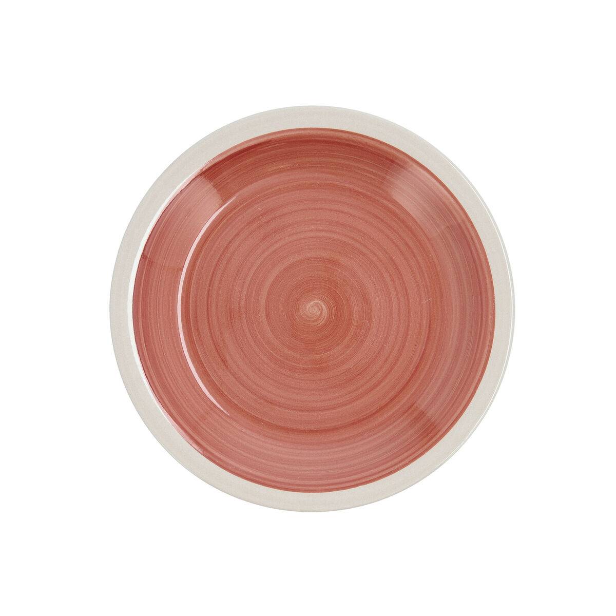 Plato de Postre Quid Calypso Terracota Cerámica Ø 19 cm (12 Unidades)