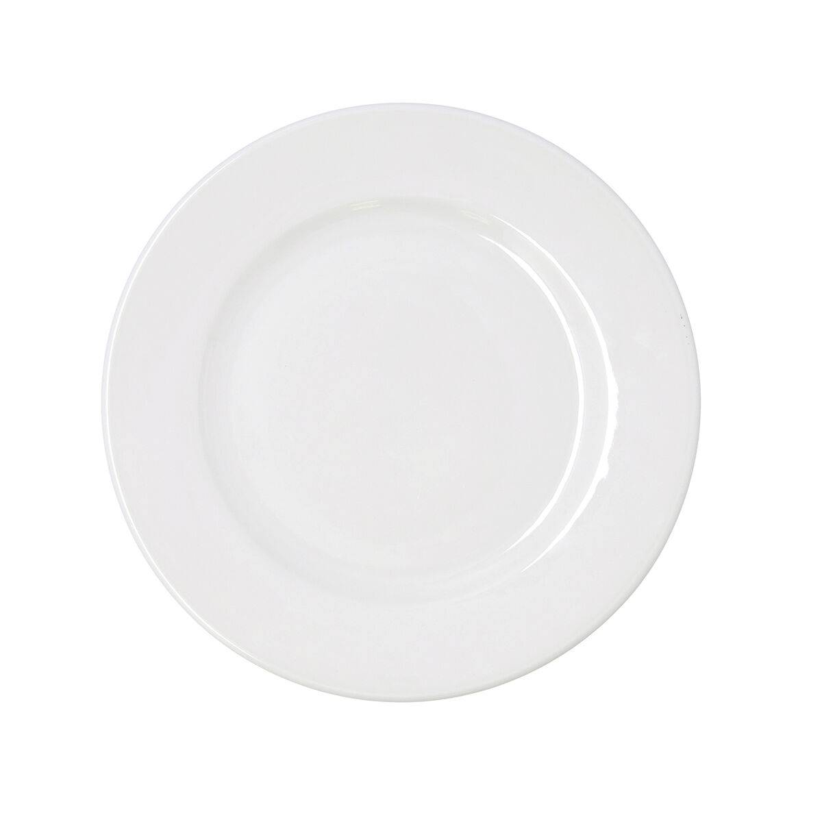 Plato Llano Bidasoa Serenity Hydrozero Blanco Cerámica Ø 27 cm (6 Unidades)