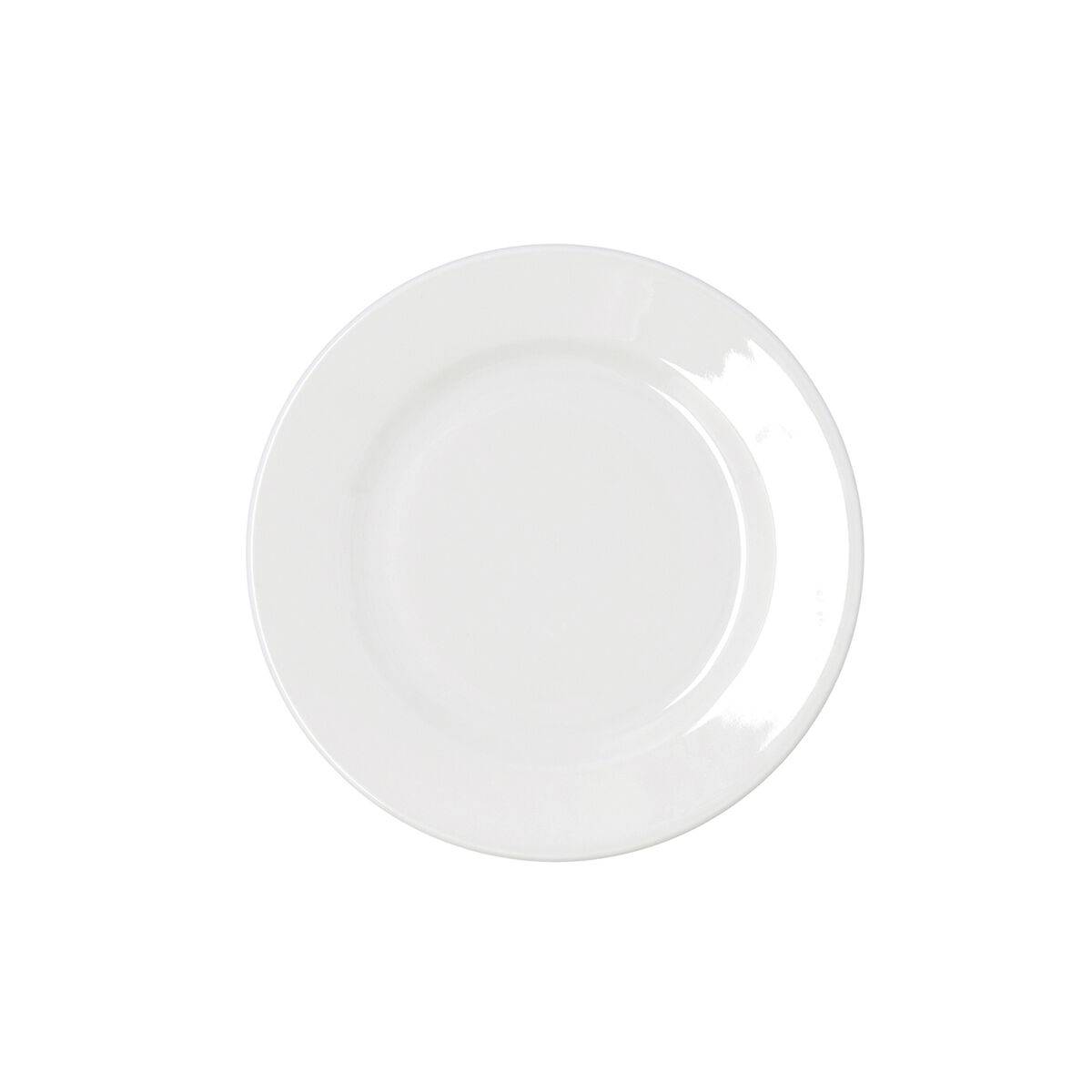 Plato Llano Bidasoa Serenity Hydrozero Blanco Cerámica Ø 21 cm (6 Unidades)
