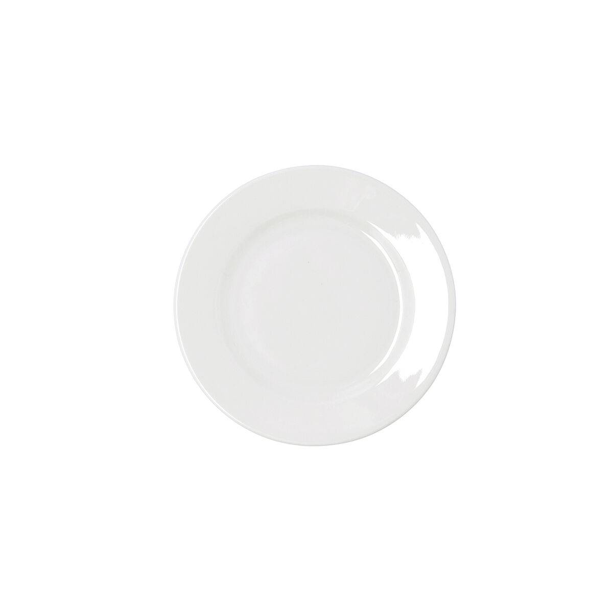 Plato Llano Bidasoa Serenity Hydrozero Blanco Cerámica Ø 17 cm (6 Unidades)