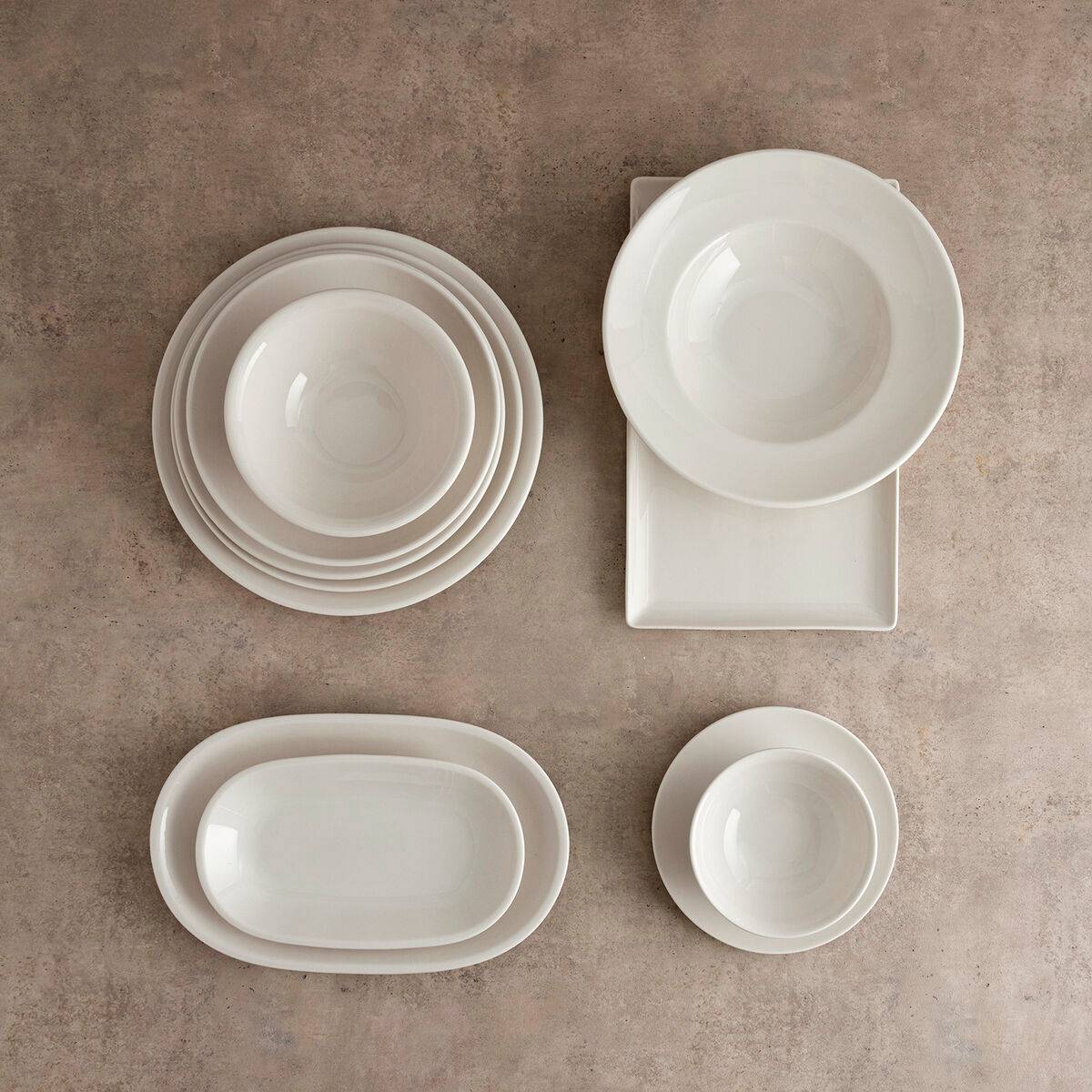 Bandeja de Aperitivos Bidasoa Serenity Hydrozero Blanco Ø 20 cm (6 Unidades)