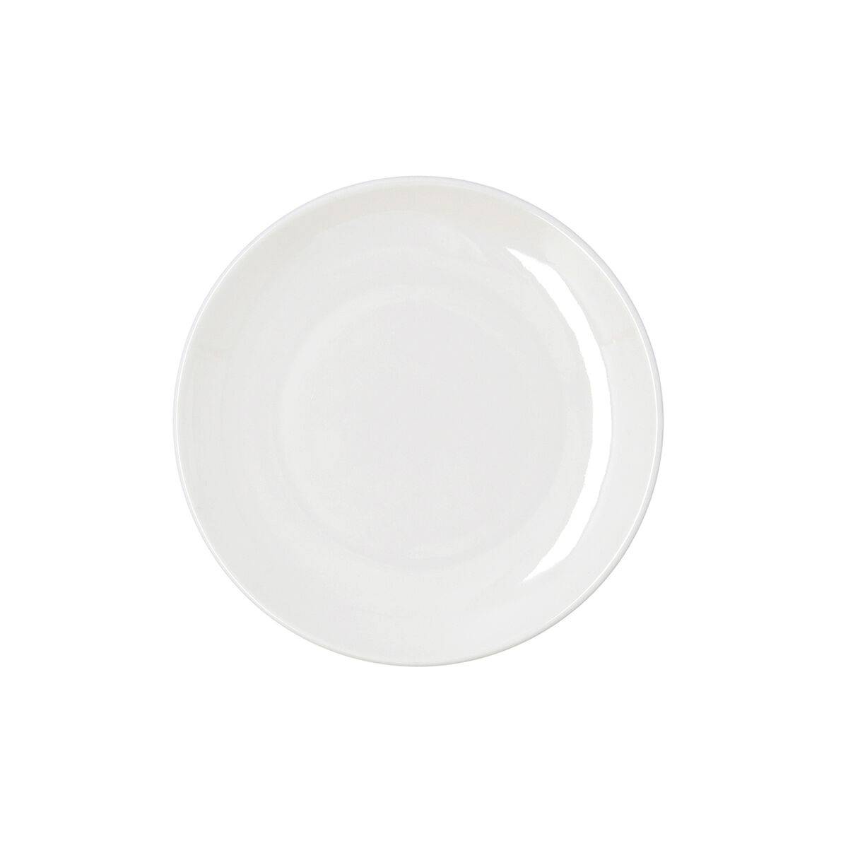 Plato Llano Bidasoa Harmony Hydrozero Blanco Cerámica Ø 21 cm (6 Unidades)