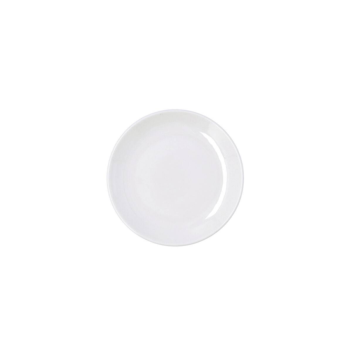 Plato Llano Bidasoa Harmony Hydrozero Blanco Cerámica Ø 15 cm (6 Unidades)