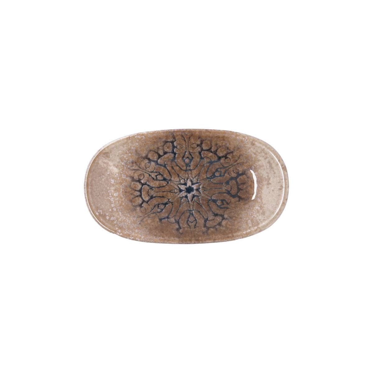 Bandeja de Aperitivos Bidasoa Deneb Hydrozero Marrón 19 x 11 cm (6 Unidades)
