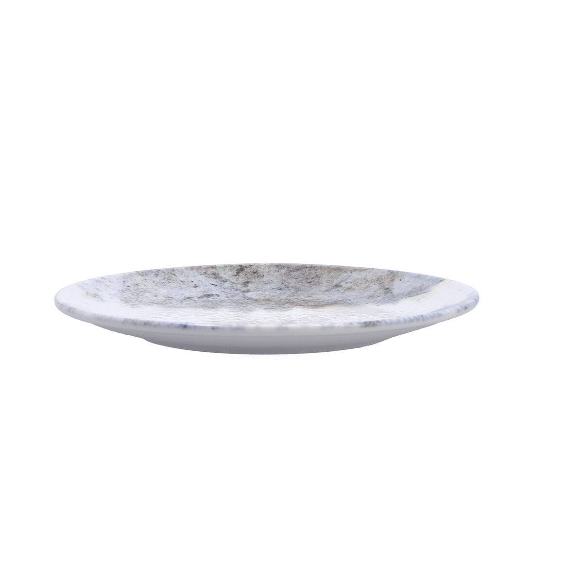 Plato Llano Bidasoa Polaris Hydrozero Beige Cerámica Ø 25 cm (6 Unidades)