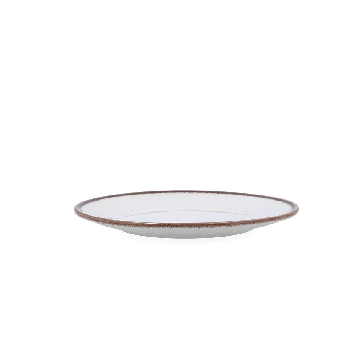 Plato de Postre Bidasoa Orion Hydrozero Blanco Cerámica Ø 21 cm (6 Unidades)