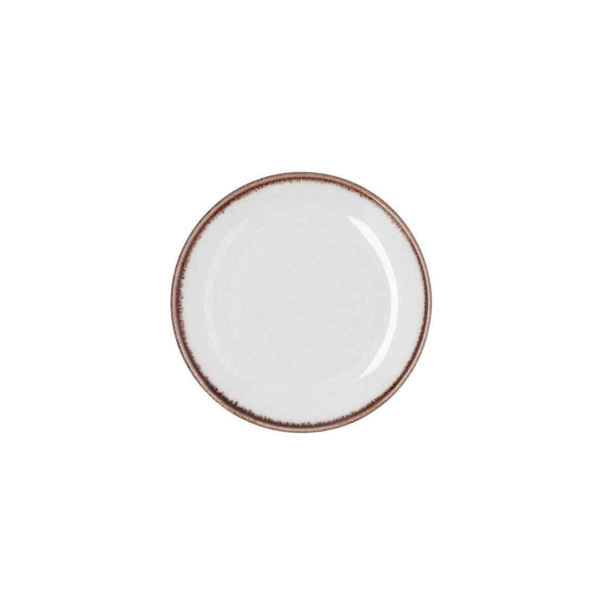 Plato Bidasoa Orion Hydrozero Blanco Cerámica Ø 15 cm Pan (6 Unidades)