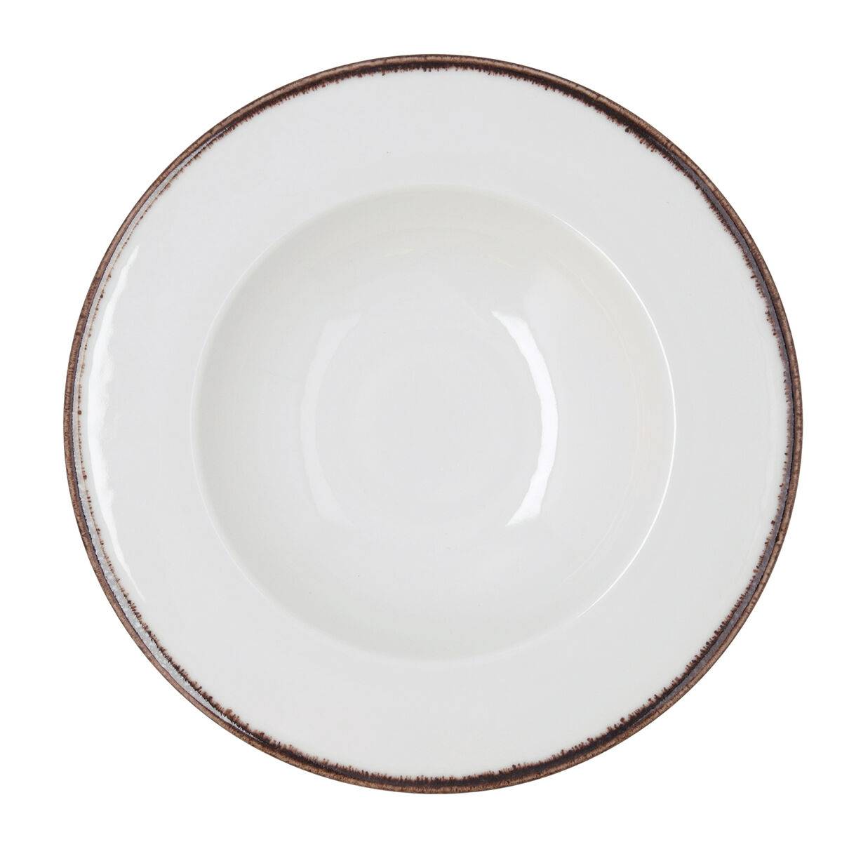 Plato para Pasta Bidasoa Orion Hydrozero Blanco Cerámica Ø 30 cm (6 Unidades)