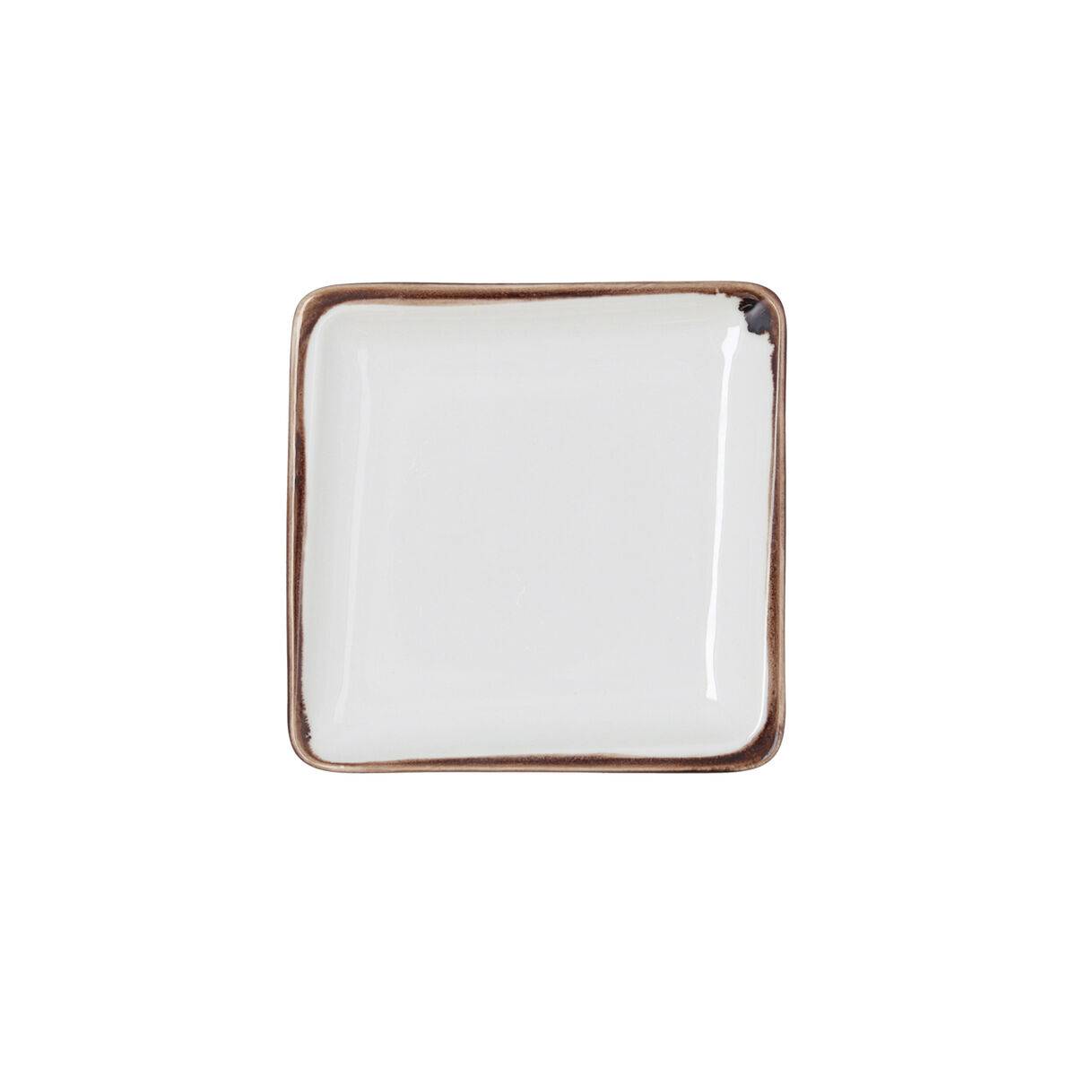Bandeja de Aperitivos Bidasoa Orion Hydrozero Blanco 15 x 15 cm (6 Unidades)