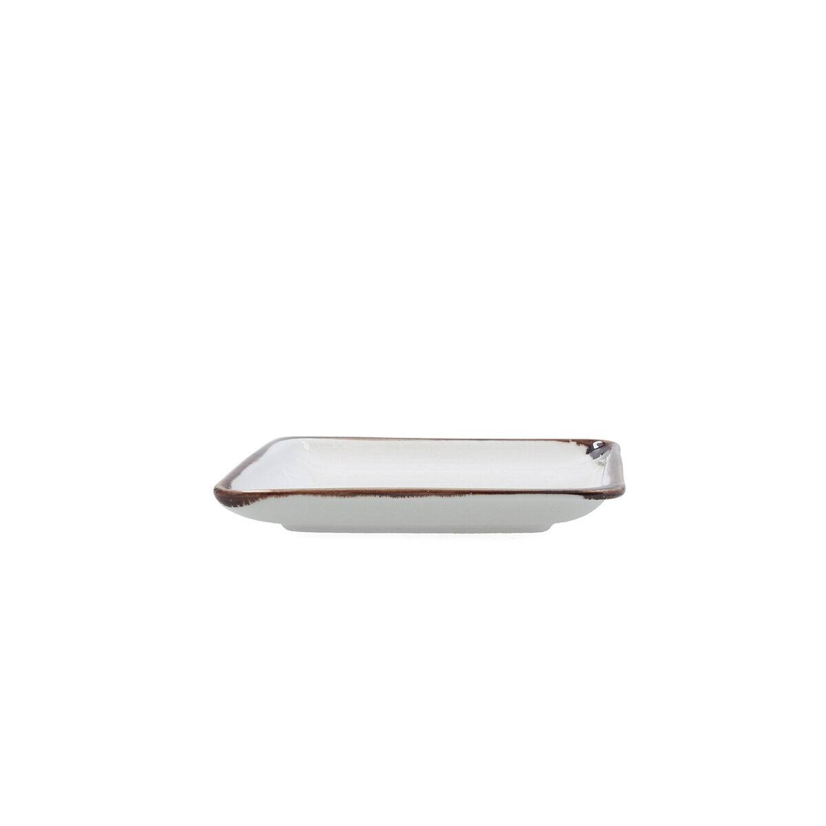 Bandeja de Aperitivos Bidasoa Orion Hydrozero Blanco 15 x 15 cm (6 Unidades)