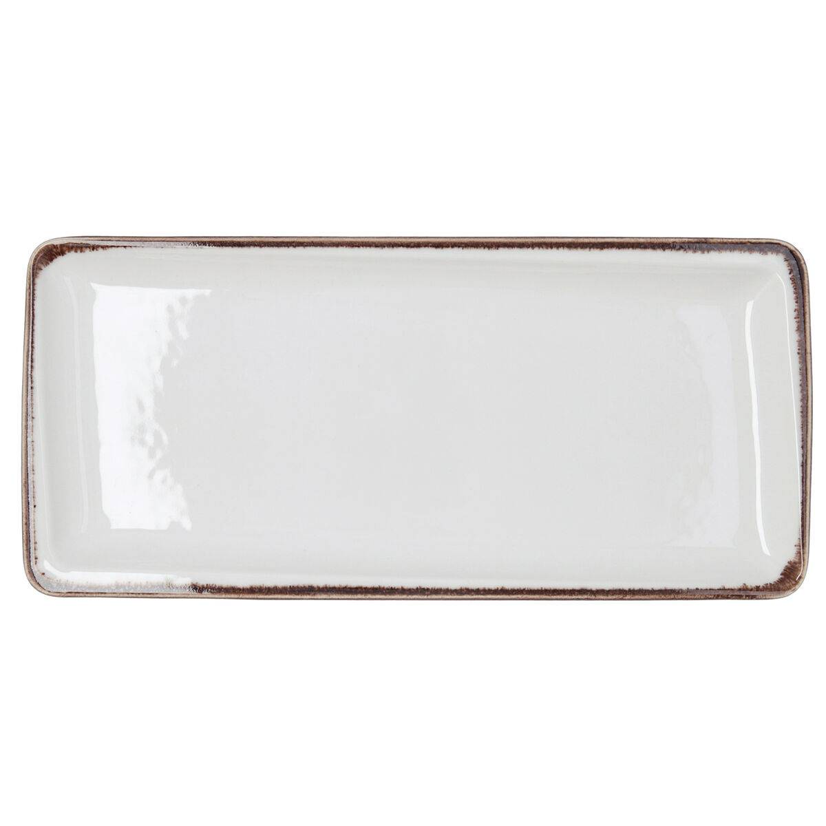 Bandeja de Aperitivos Bidasoa Orion Hydrozero Blanco 34 x 16 cm (6 Unidades)