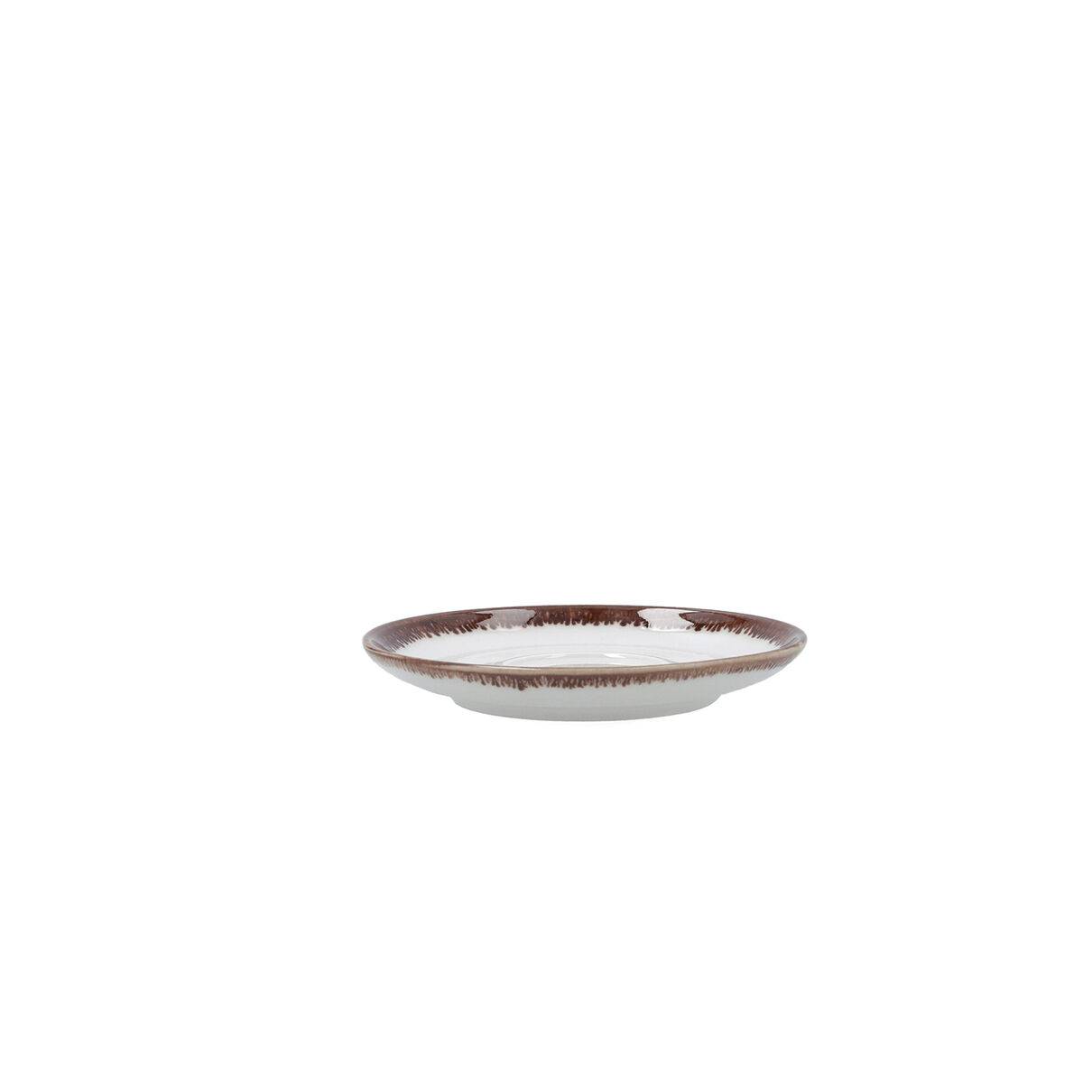 Plato Bidasoa Orion Hydrozero Blanco Cerámica Ø 14 cm Café (6 Unidades)