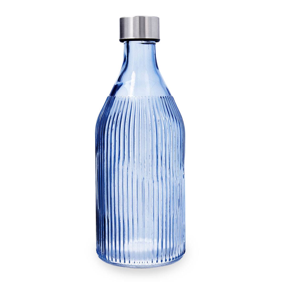 Botella de Agua Quid Maison Azul marino Vidrio 1 L (12 Unidades)